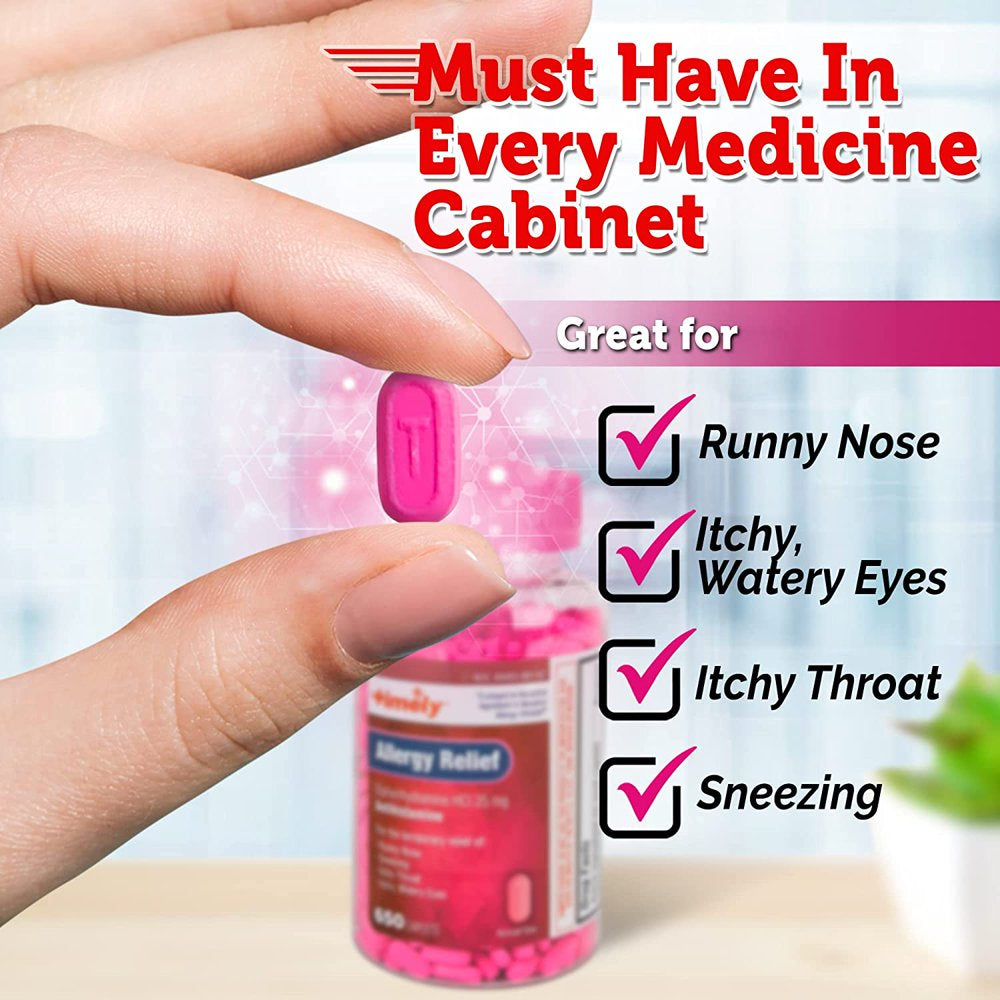 Timely - Allergy Pills with Diphenhydramine Hcl 25 Mg 650 CT - Compared to Benadryl Antihistamine