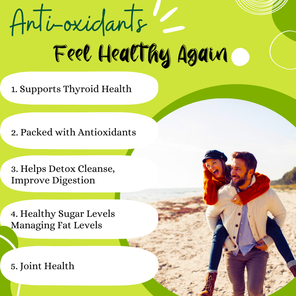 Advanced Bionetix Organic Irish Sea Moss Capsules, Raw Wildcrafted Seamoss Enhanced W/ Bladderwrack & Burdock Root Capsules 120 Total Pills Antioxidant Packed. Prebiotic Superfood, Thyroid Support.