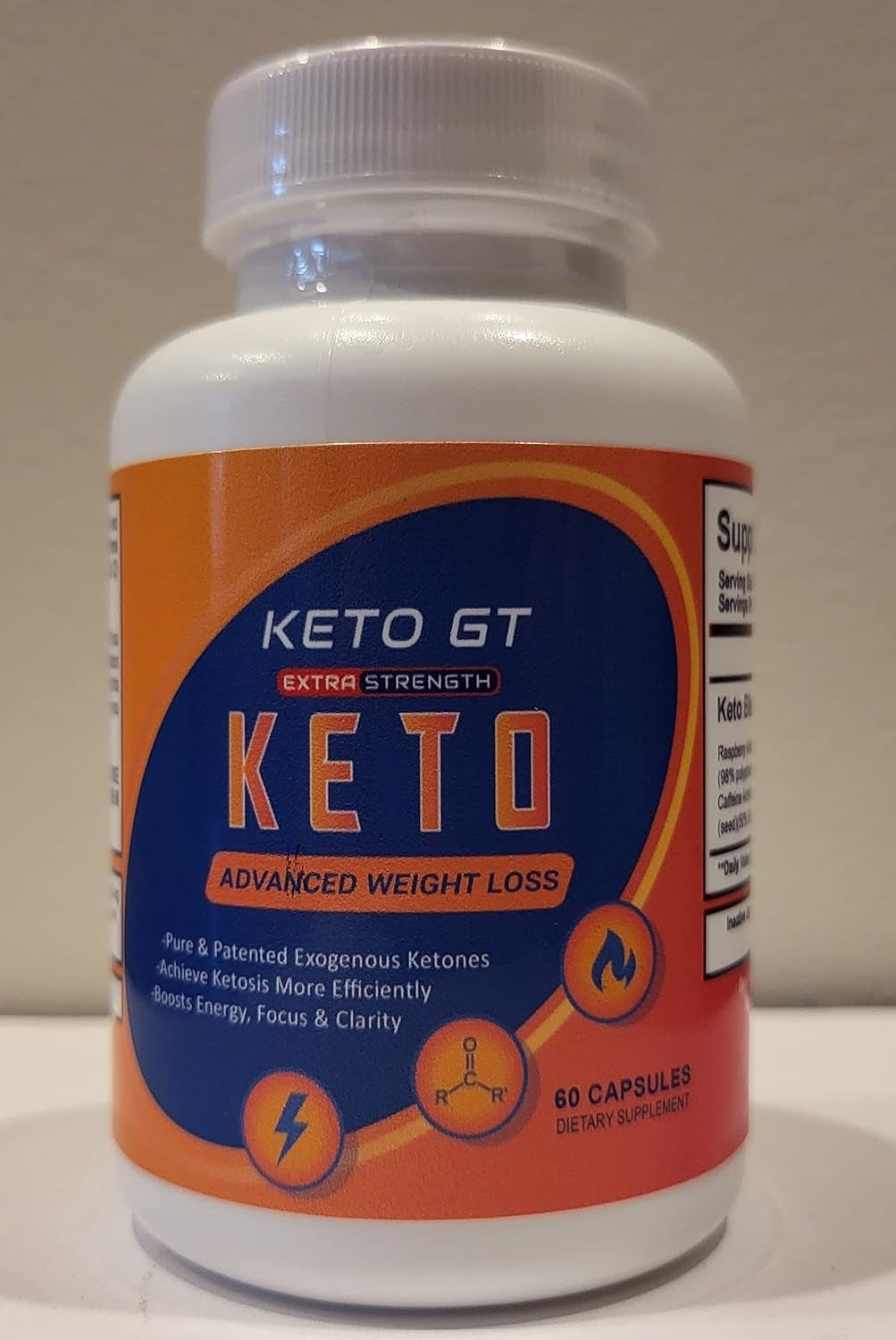 (Official) Keto GT, Advanced Formula, Made in the USA, (2 Bottle Pack), 60 Day Supply