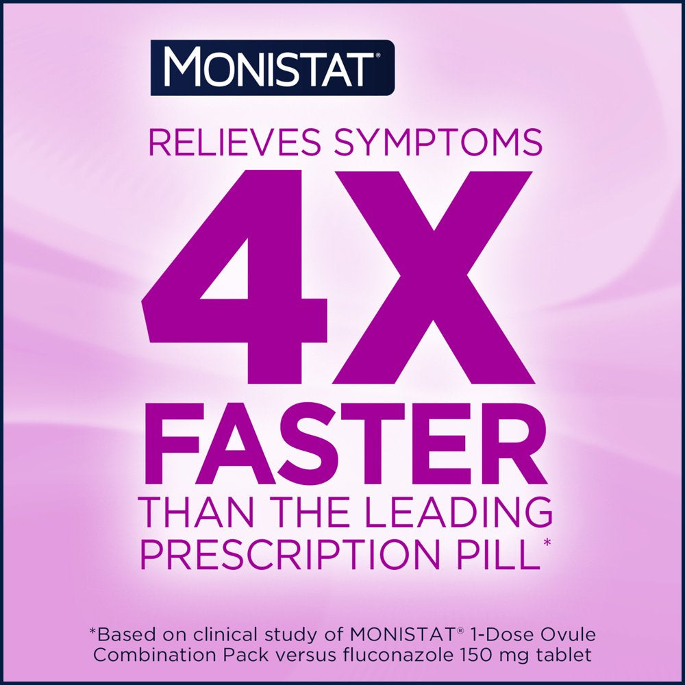 Monistat 7 Day Women'S Yeast Infection Treatment, 7 Disposable Miconazole Cream Applicator