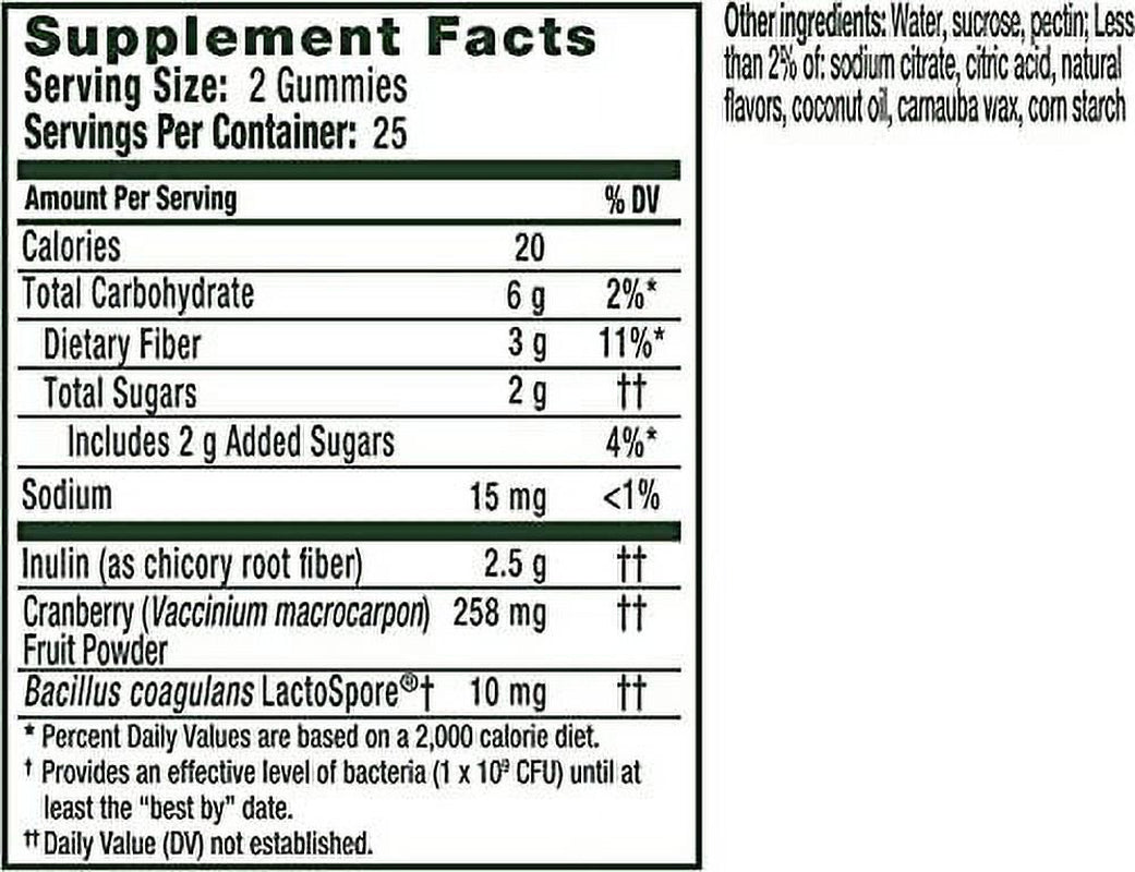 Align Women'S Health, Prebiotic + Probiotic, Help Nourish & Add Good Bacteria for Digestive Health, with Cranberry for Feminine Health, 50 Gummies