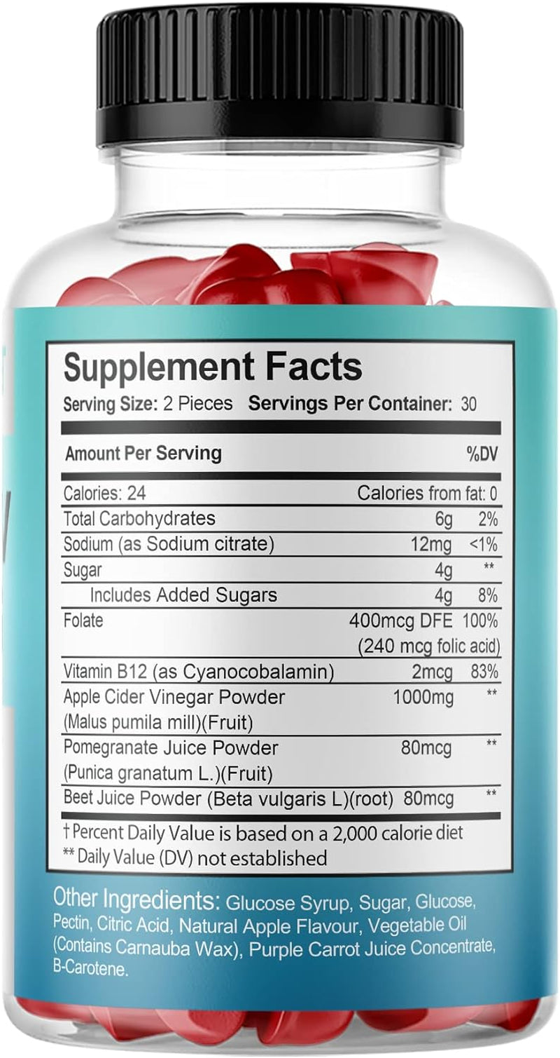 ACV MAX Diet Keto Gummies, Max Diet ACV Gummies, 60 Count (Pack of 1)