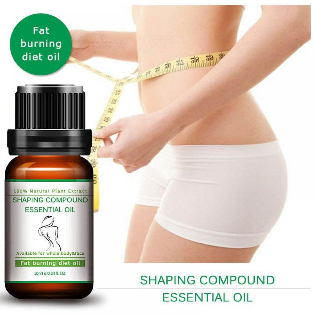 10Ml Body Slimming & Firming Essential Oil Fat Burning Potent Effect Lose Weight Chemical Free Cellulite Oil Massage Treatment for Firming Stomach, Legs, and Arms