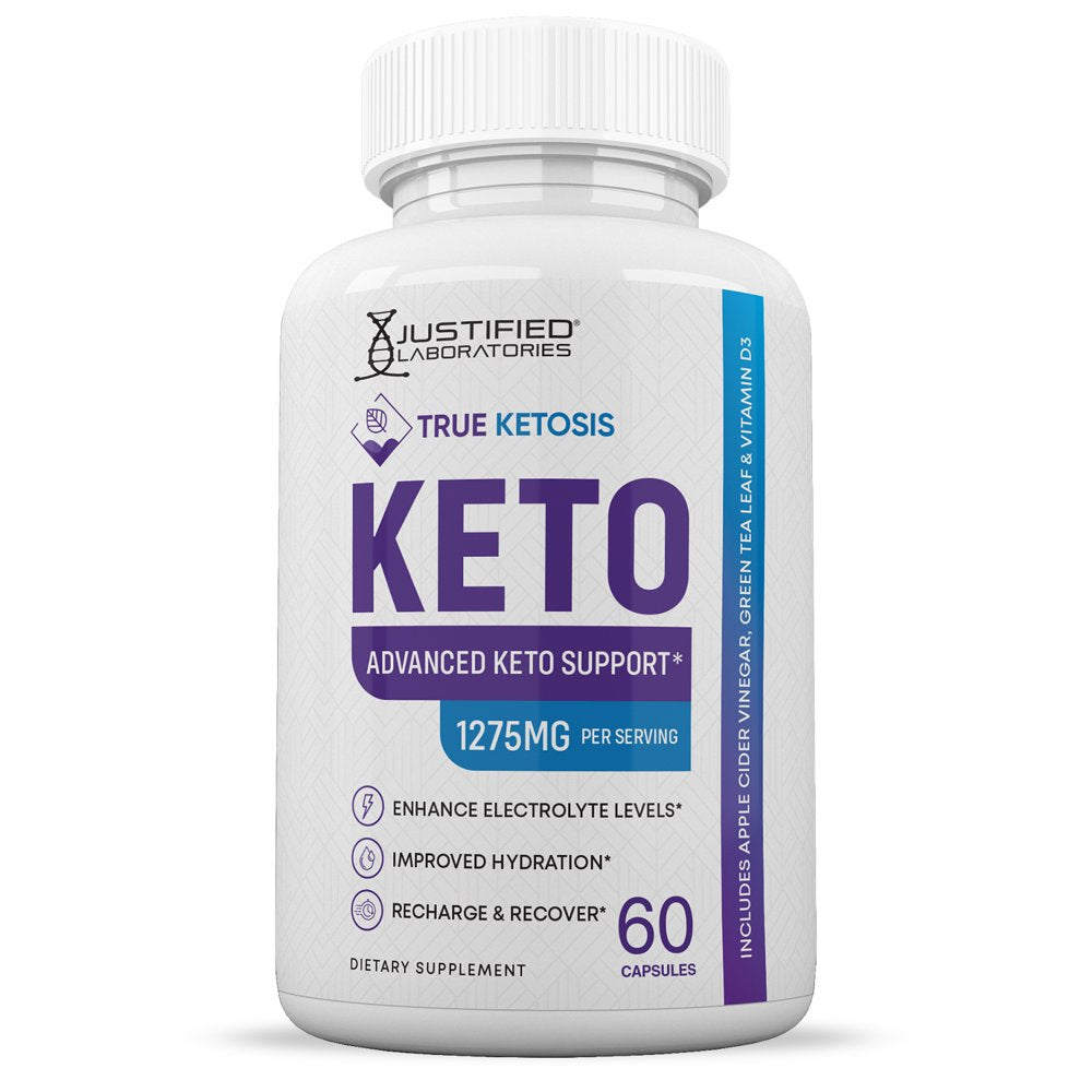 (2 Pack) True Ketosis Keto ACV Pills 1275Mg Alternative to Gummies Dietary Supplement 120 Capsules