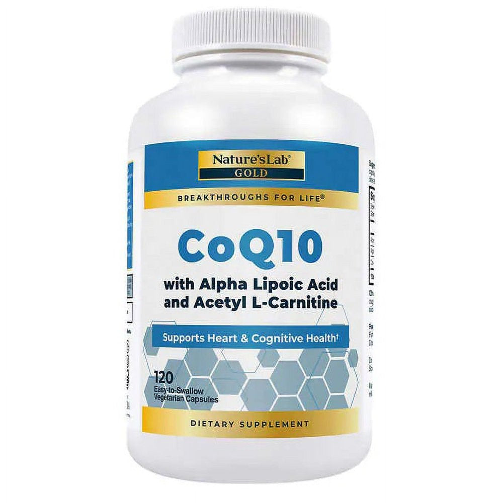 Nature'S Lab Coq10 + Alpha Lipoic Acid + Acetyl L-Carnitine Hcl, 120 Vegetarian Capsules