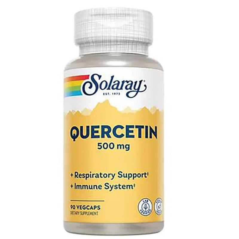 Solaray Quercetin 500 Mg, Supports Sinus, Respiratory, Immune Function & Normal, Healthy Uric Acid Levels, 90 Vegcaps