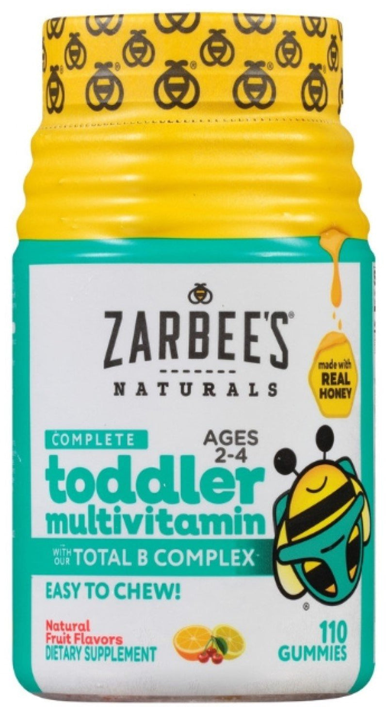 Zarbee'S Naturals Toddler Complete Multivitamin Easy Chew Gummies, 110 Ea (Pack of 4)