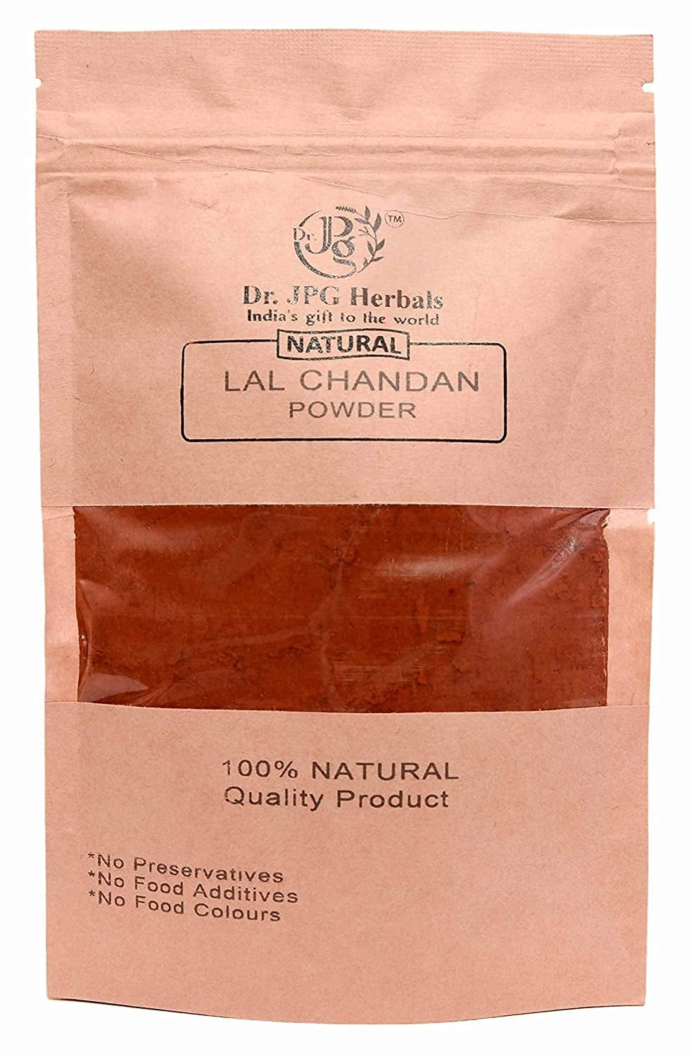 Kent Dr. JPG 100% Natural Lal Chandan Powder (Pterocarpus Santalinus) (100 G)