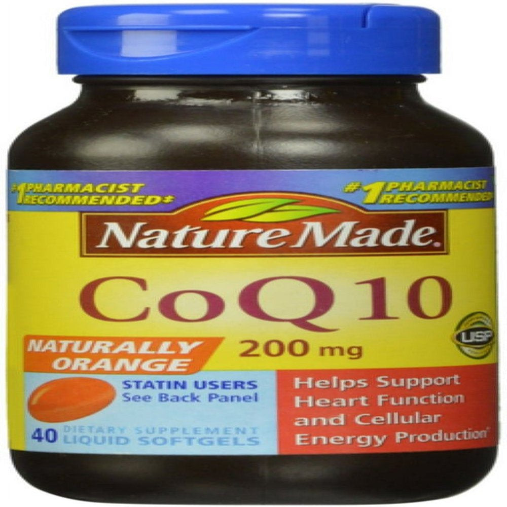 Nature Made Coq10 200 Mg Liquid Softgels 40 Ea (Pack of 2)