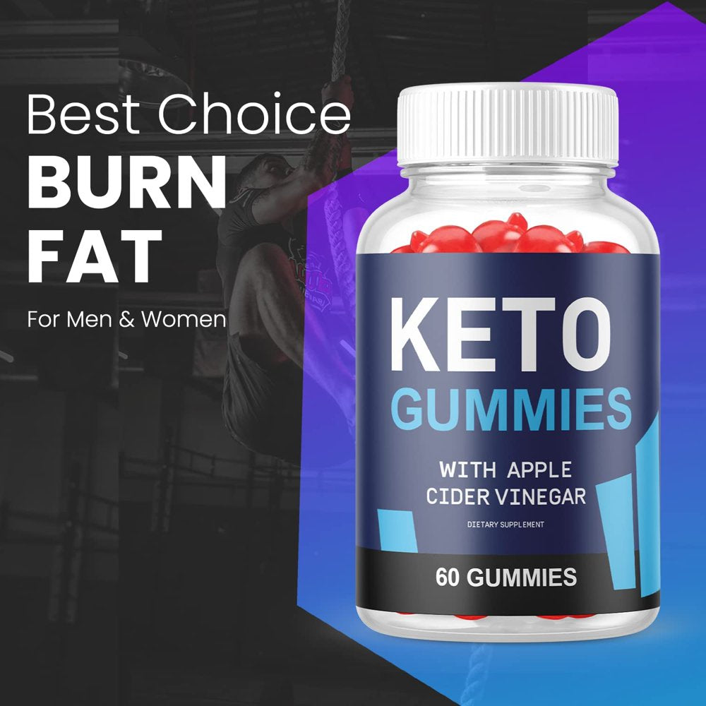 (1 Pack) Kickin Keto ACV Gummies - Supplement for Weight Loss - Energy & Focus Boosting Dietary Supplements for Weight Management & Metabolism - Fat Burn - 60 Gummies