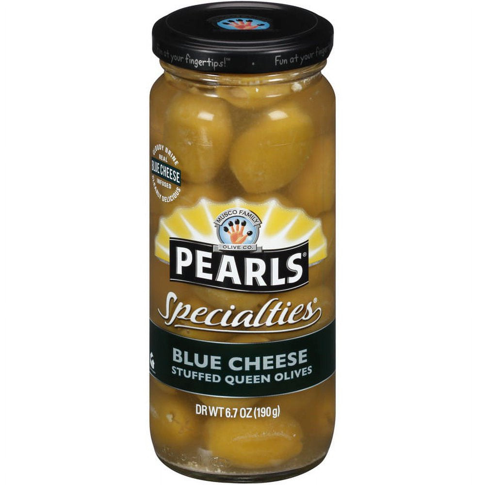 (Price/Case)Pearls Blue Cheese Stuffed Queen Olives, 6.7 Ounces, 6 per Case