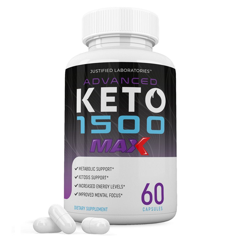 Advanced Keto 1500 Max 1200MG Pills Advanced Ketogenic Supplement Real Exogenous Ketones Ketosis Support for Men Women 60 Capsules