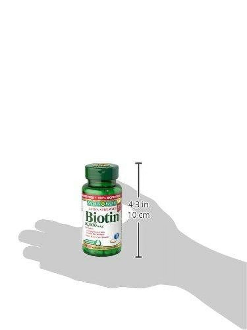 Nature'S Bounty Biotin Supplement, Supports Healthy Hair, Skin, and Nails, 10000Mcg, 120 Softgels