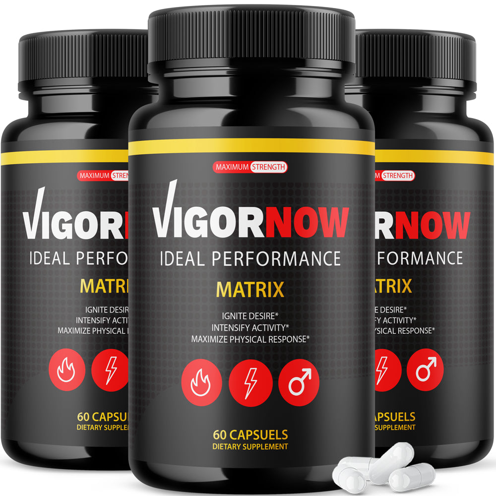 Vigor Now - Vigor Now Male Dietary Enhancement Supplement = 3 Bottles, 180 Capsules