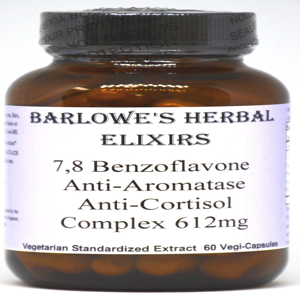 7,8 Benzoflavone Complex - Boosts Testosterone, Lowers Cortisol & Estrogen - 60 612Mg Vegicaps! FREE SHIPPING on Orders over $49!