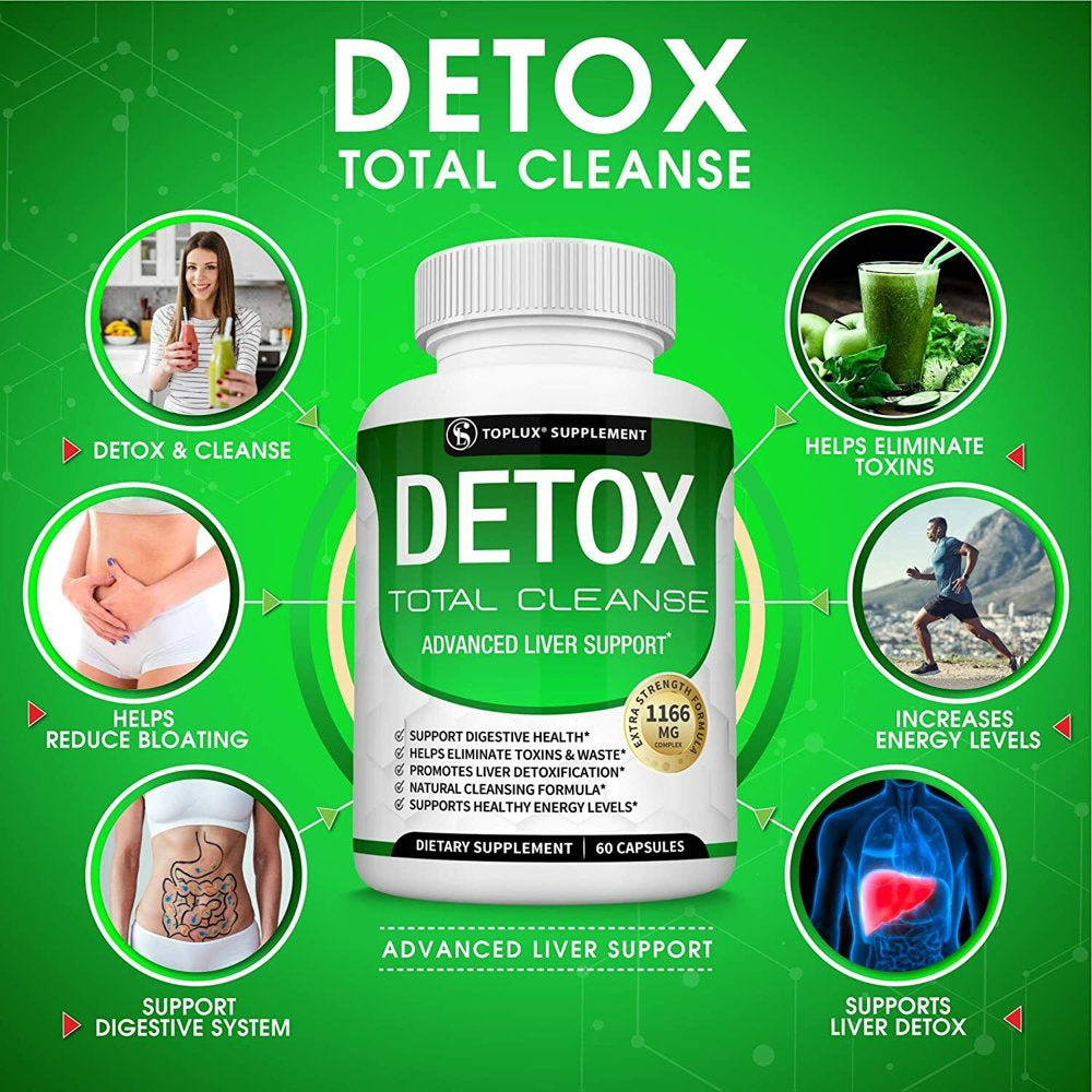 Liver Cleanse Detox Colon & Repair Formula - 60 Capsules