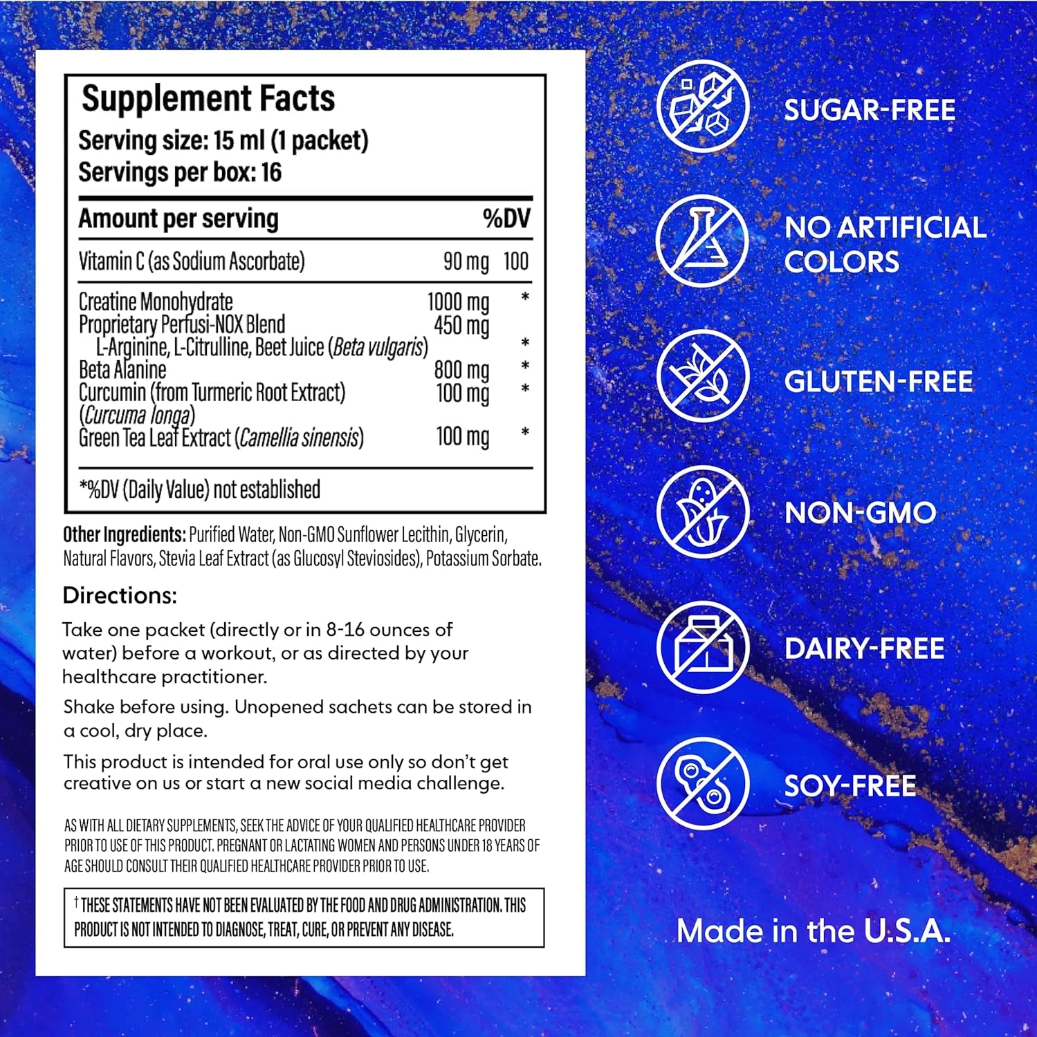 2X4 Instant Lift Pre-Workout, Non-Gmo, Sugar Free, Dairy Free, Orange Burst, 16 Single Serve Packets, 0.5 Fl Oz Each