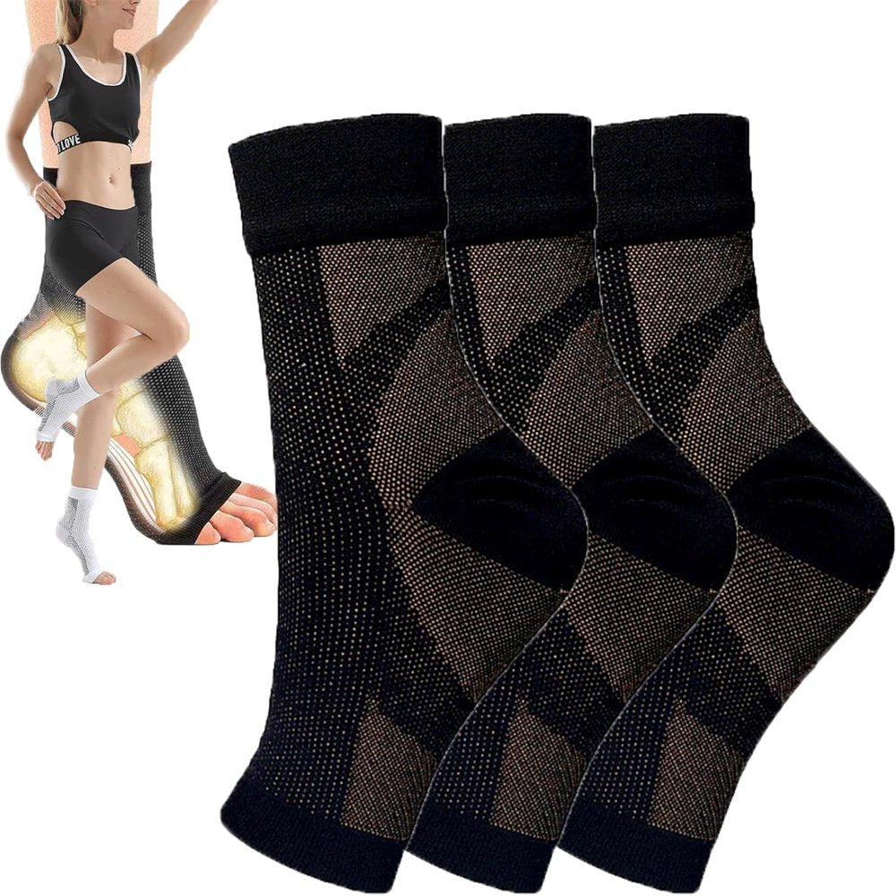 3Pairs Neuropathy Compression Socks Plantar Fasciitis