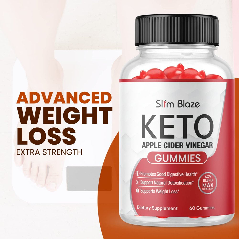 (3 Pack) Slim Blaze Keto ACV Gummies - Supplement for Weight Loss - Energy & Focus Boosting Dietary Supplements for Weight Management & Metabolism - Fat Burn - 180 Gummies