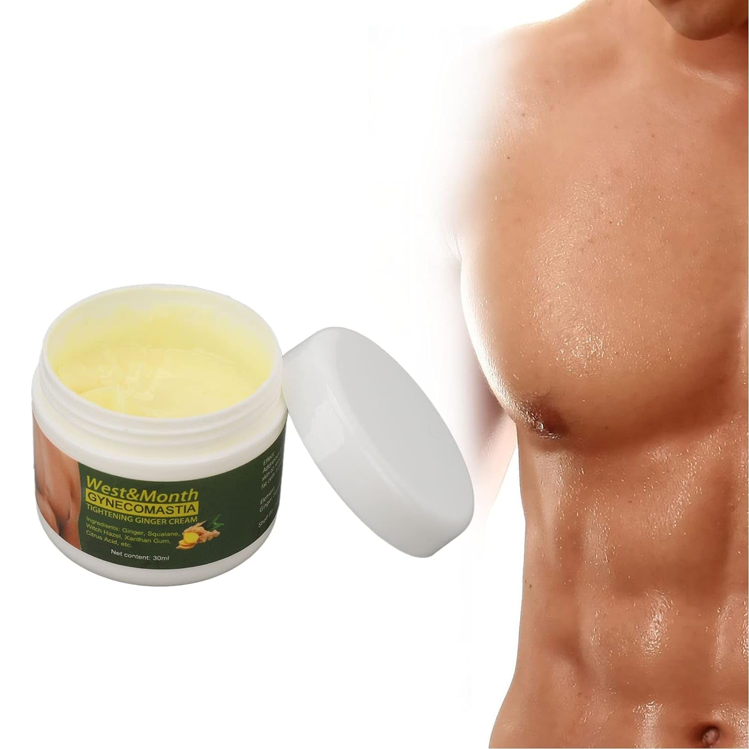 Abdominal Cream, Firming Burn Calories Hot Sweat Enhancer Cream Reduces Body Fat Massage Relieves Tense Muscles Improves for Men