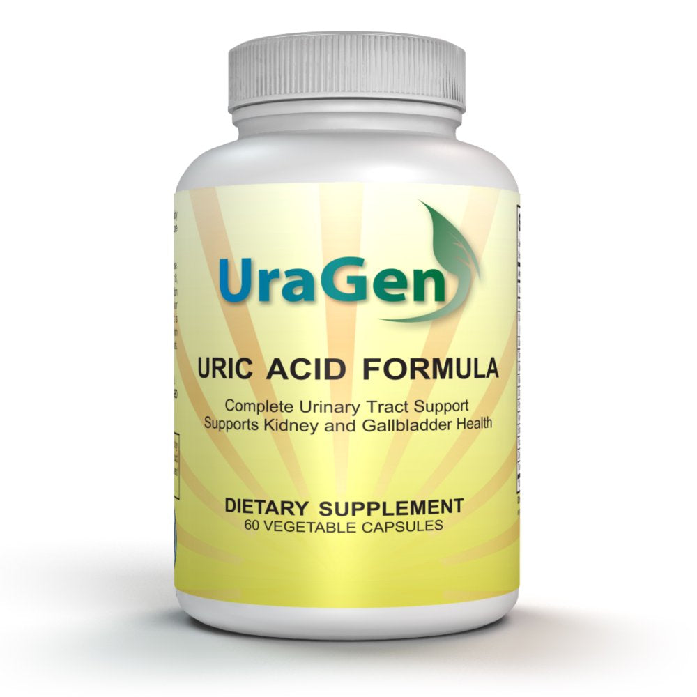 Uric Acid Cleanse Flush - Supports Healthy Uric Acid Levels & Healthy Kidney Function - Potent Tart Cherry Extract - Lowering Formula, 60 Vcaps - (Uragen 1 Bottle)