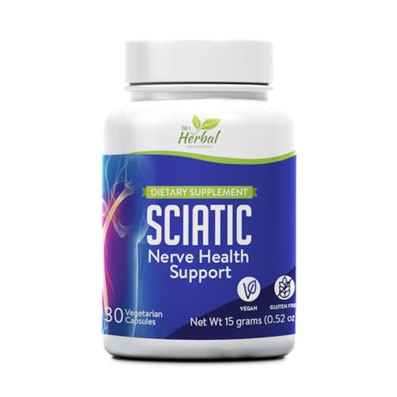 Sciatic Nerve Health Support plus - Natural Sciatic Nerve Supplement - Herbal Nerve Support Formula - 30 Capsules