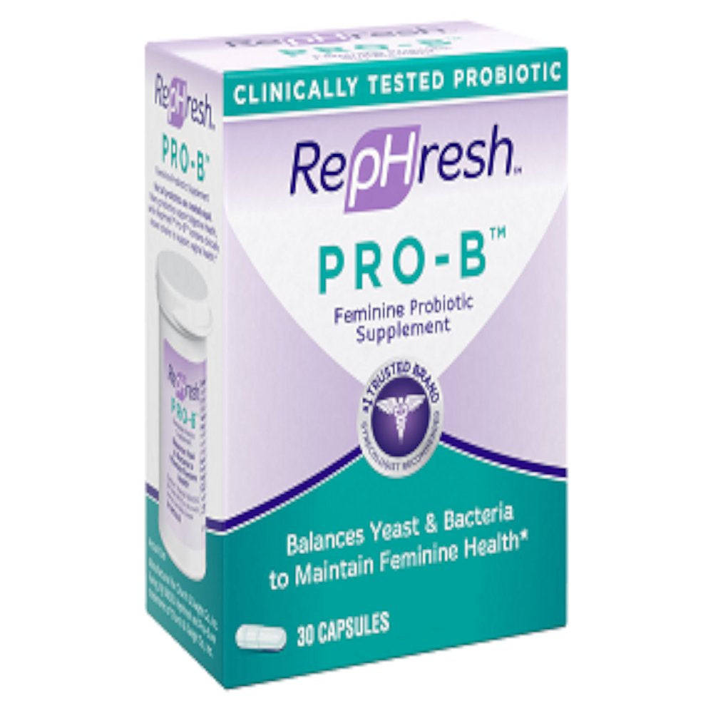 5 Pack - Rephresh Pro B Probiotic Feminine Supplement 30 Capsules