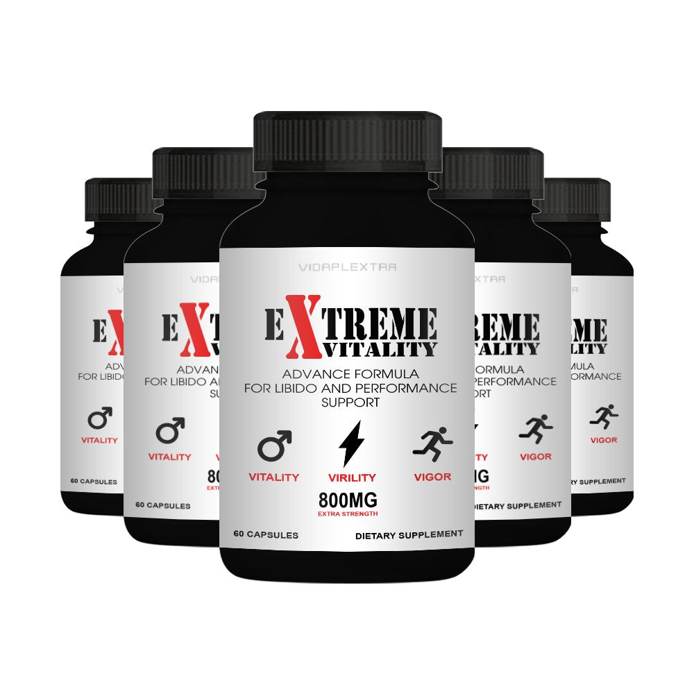 (5 Pack) Extreme Vitality Capsules - Extreme Vitality Male Enhancement Capsules