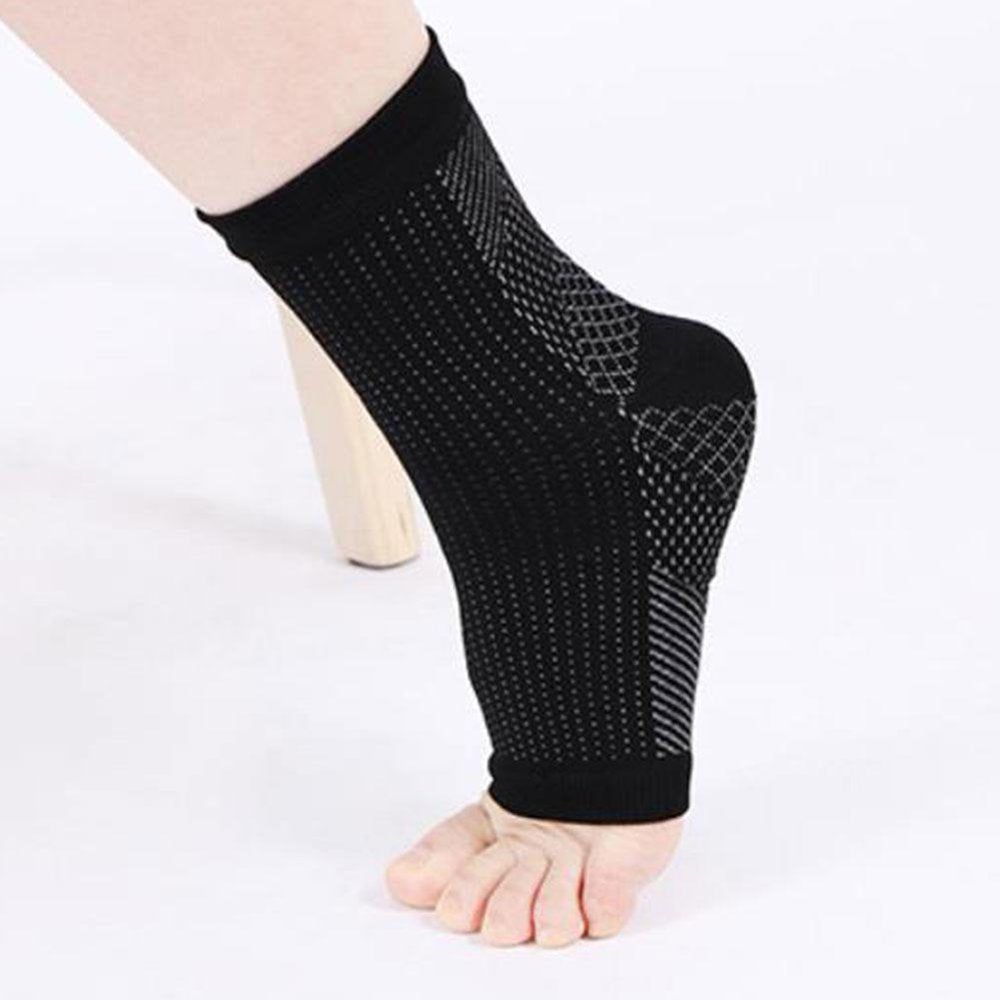 4 Pairs Neuropathy Socks for Women and Men - Soothe Relief Socks for Plantar Fasciitis - Ankle Compression Socks