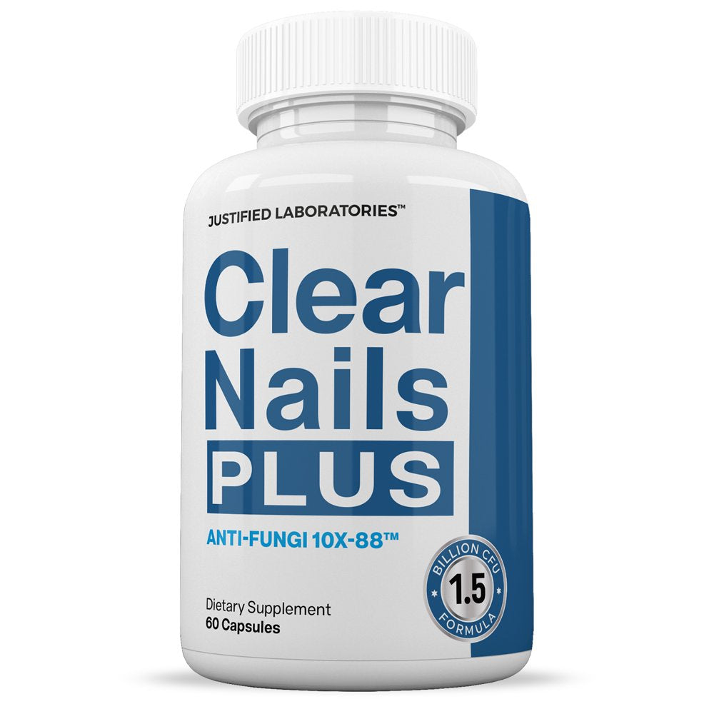 (2 Pack) Clear Nails White 1.5 Billion CFU Probiotic Nail Support 120 Capsules