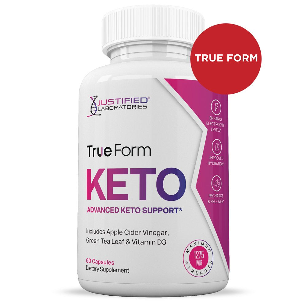 (2 Pack) True Form Keto ACV Pills 1275Mg Alternative to Gummies Dietary Supplement 120 Capsules