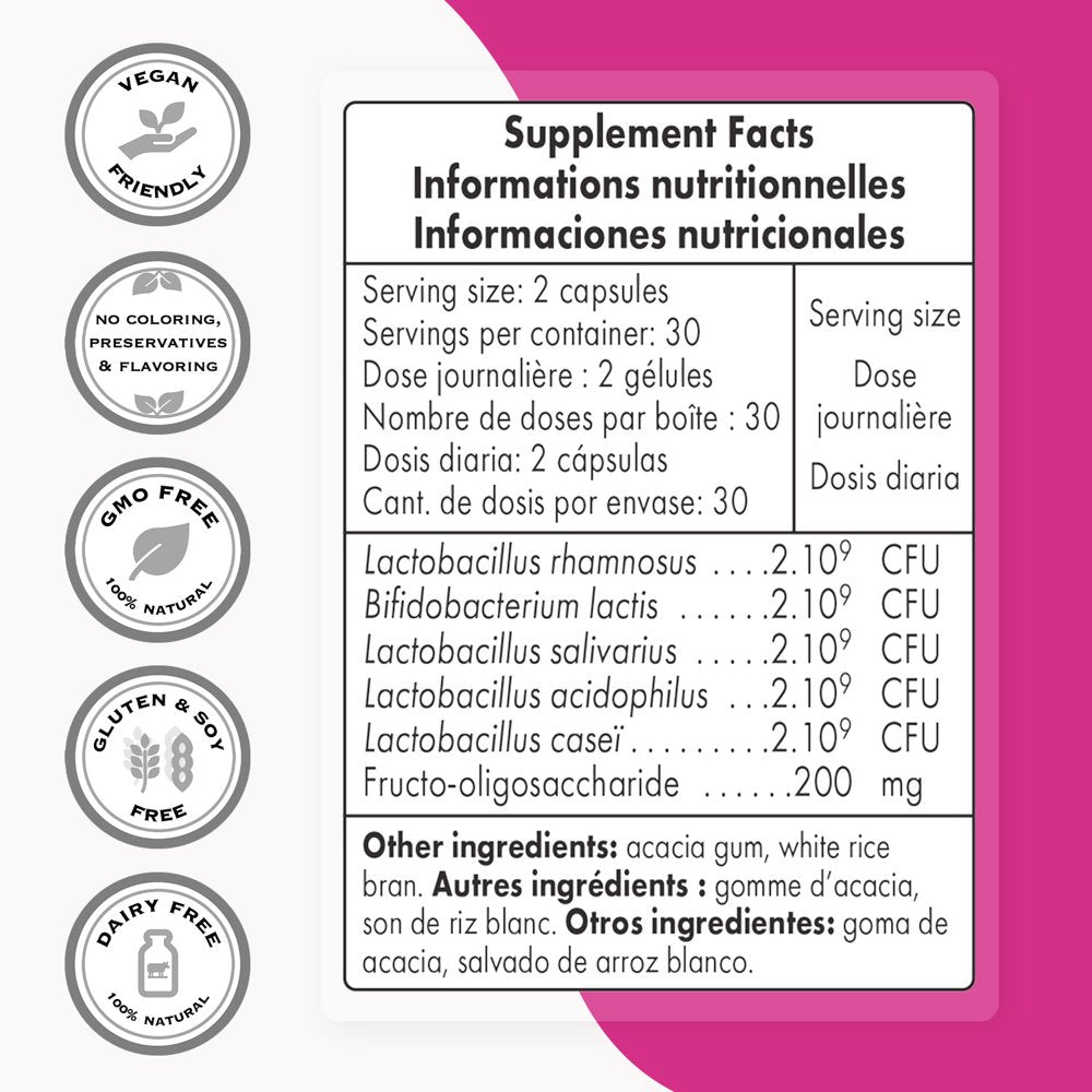 Supersmart - Vaginal Health 11 Billion CFU - Women Probiotic & Prebiotic Supplement - Feminine Care | Non-Gmo & Gluten Free - 60 DR Capsules