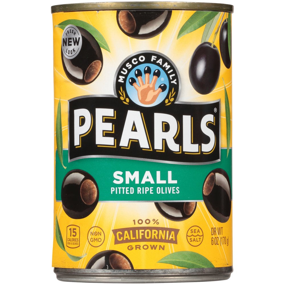 (6 Pack) Pearlsâ® Small Pitted California Ripe Olives 6 Oz. Can