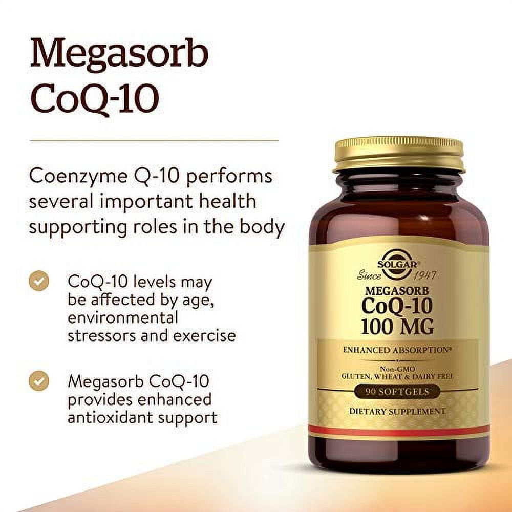 Solgar Megasorb Coq-10, 100 Mg, 90 Softgels