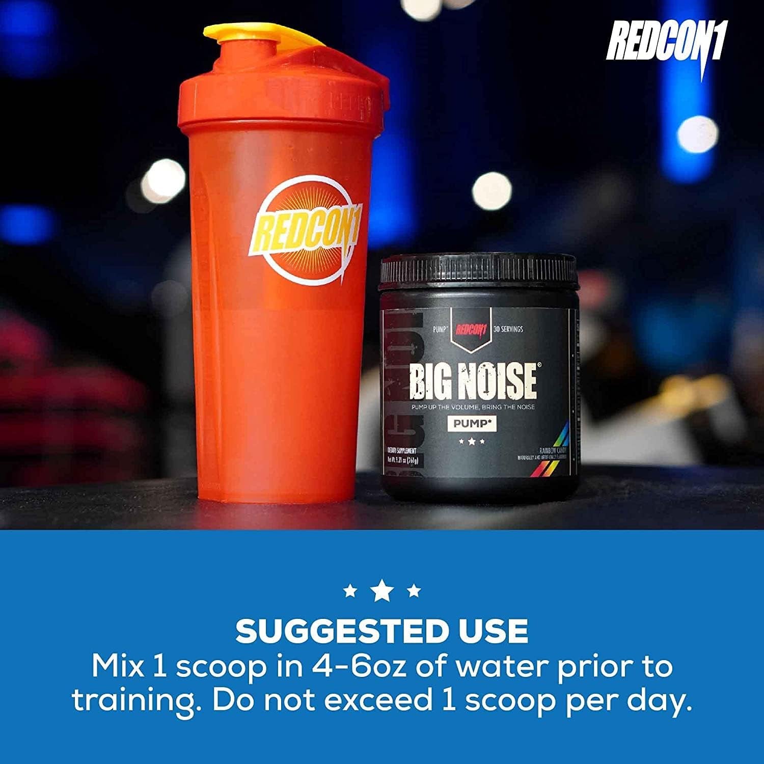 REDCON1 Total War Preworkout (Blue Lemonade) & Big Noise Non-Stim Preworkout Powder (Blue Lemonade) Stack - Pre Workout Duo for Energy, Focus & Endurance - Keto (2 Products, 30 Servings Each)