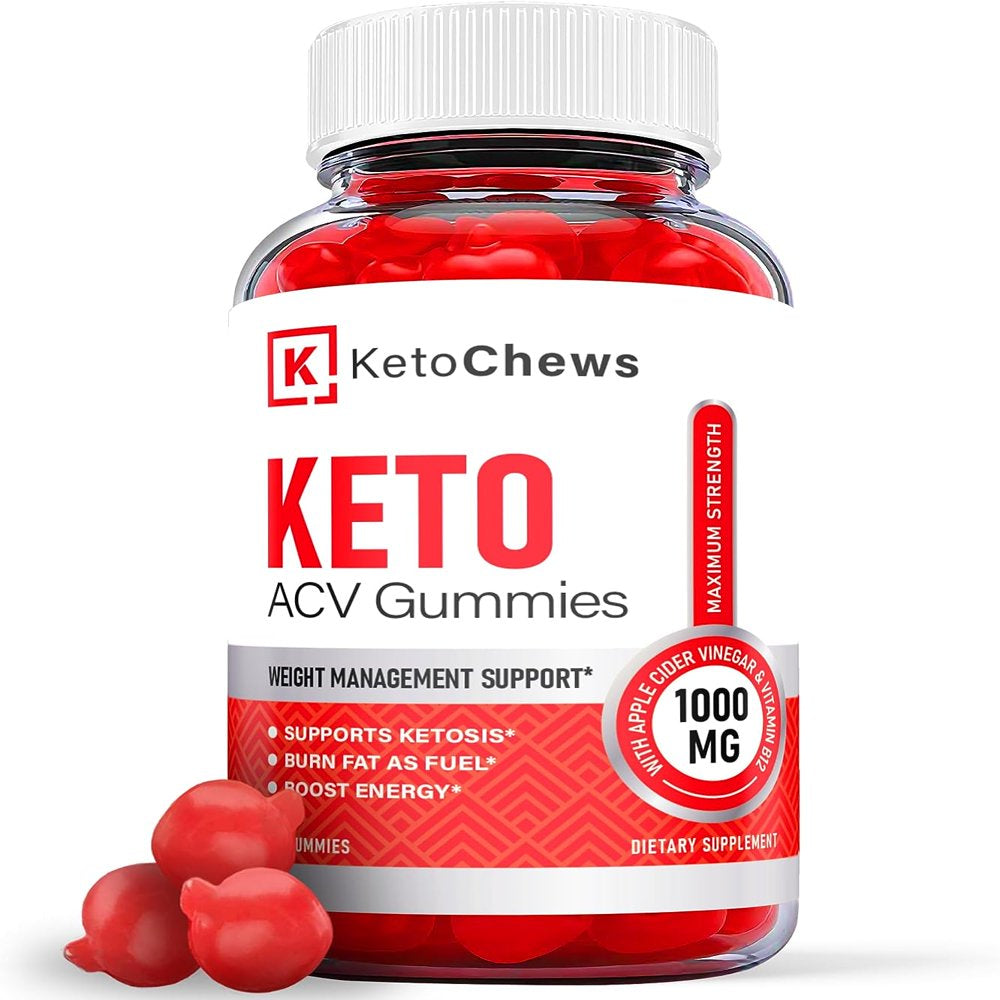 (1 Pack) Keto Chews Keto ACV Gummies - Supplement for Weight Loss - Energy & Focus Boosting Dietary Supplements for Weight Management & Metabolism - Fat Burn - 60 Gummies