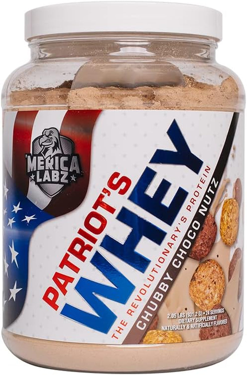 'Merica Labz Patriot'S Whey, the Revolutionary'S Protein, 25G Protein, 25 Servings (Chubby Choco Nutz)