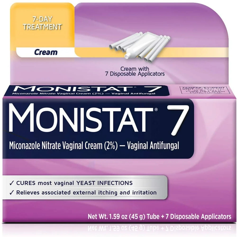 Monistat 7 Vaginal Antifungal Cream, for 7 Days - 1 Kit