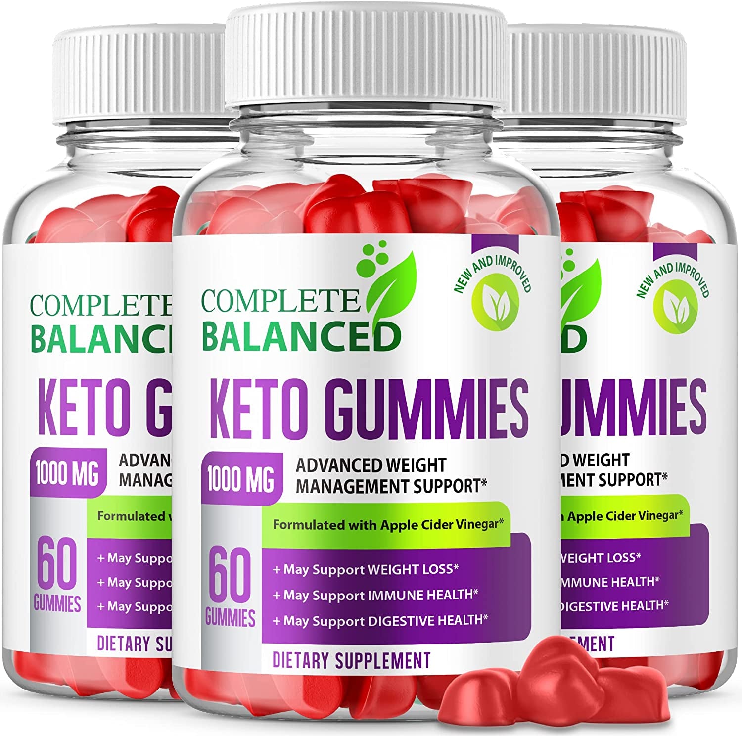 (3 Pack) Complete Balance Keto Gummies Complete Balance Keto Gummy S Complete Balance Keto ACV Gummies (180 Gummies)