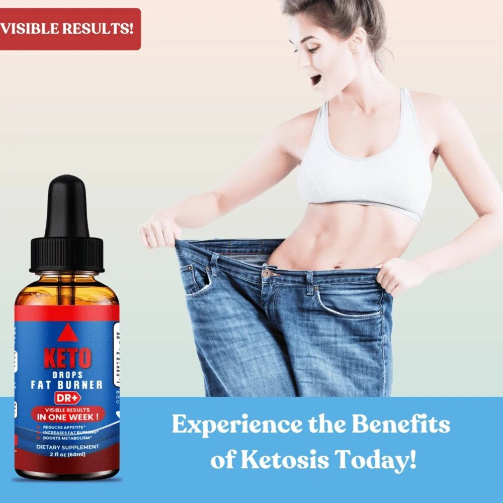 Natural Keto Fat Burner Drops: Effective Weight Loss, Metabolism Boost, Keto Diets | 2Oz