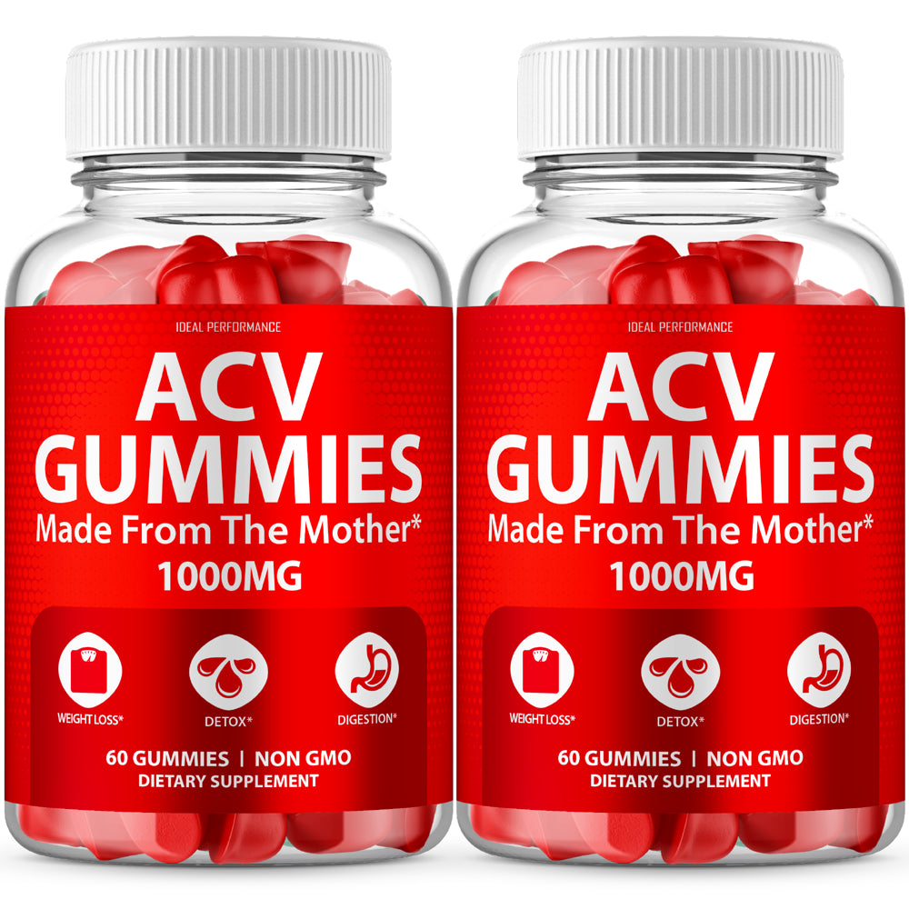 Vegan ACV Gummies with Mother 1000Mg Weight Loss Supplement (120 Gummies)