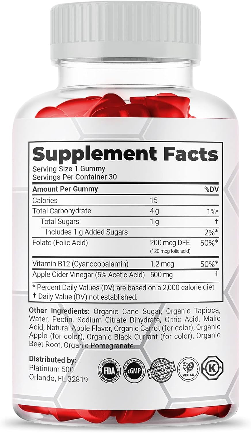 (2 Pack) Simpli Health ACV Keto Gummies, Maximum Strength