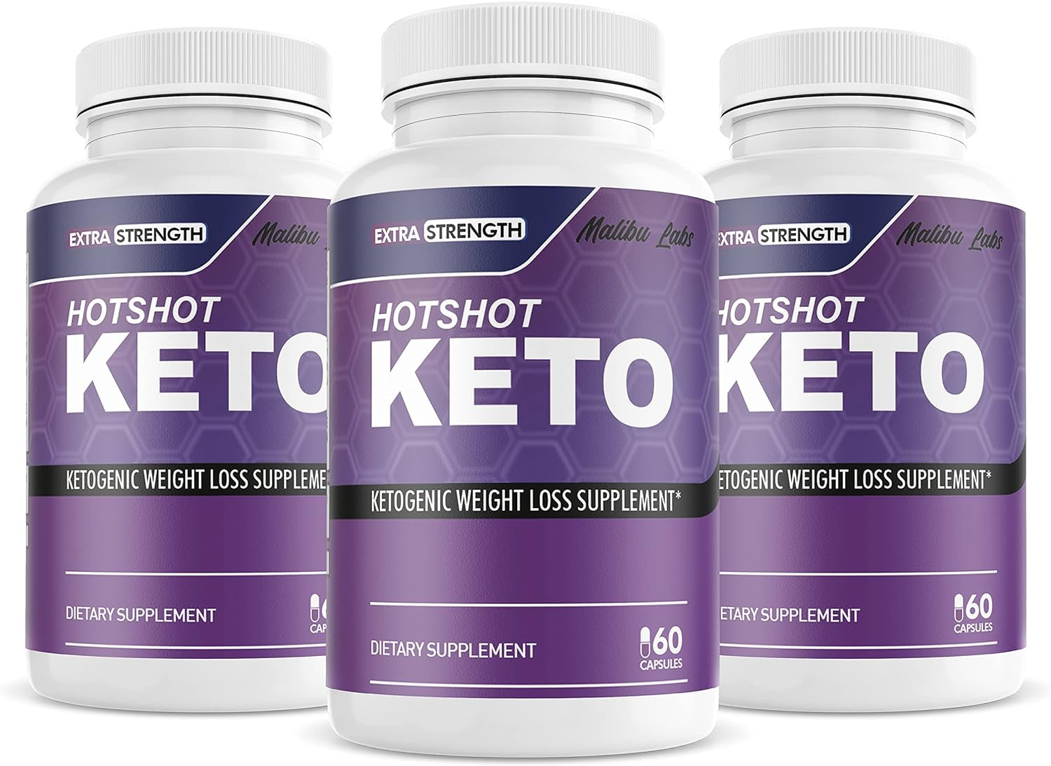 (3 Pack) Hotshot Keto, Advanced Formula, Made in the USA, (3 Bottle Pack), 90 Day Supply