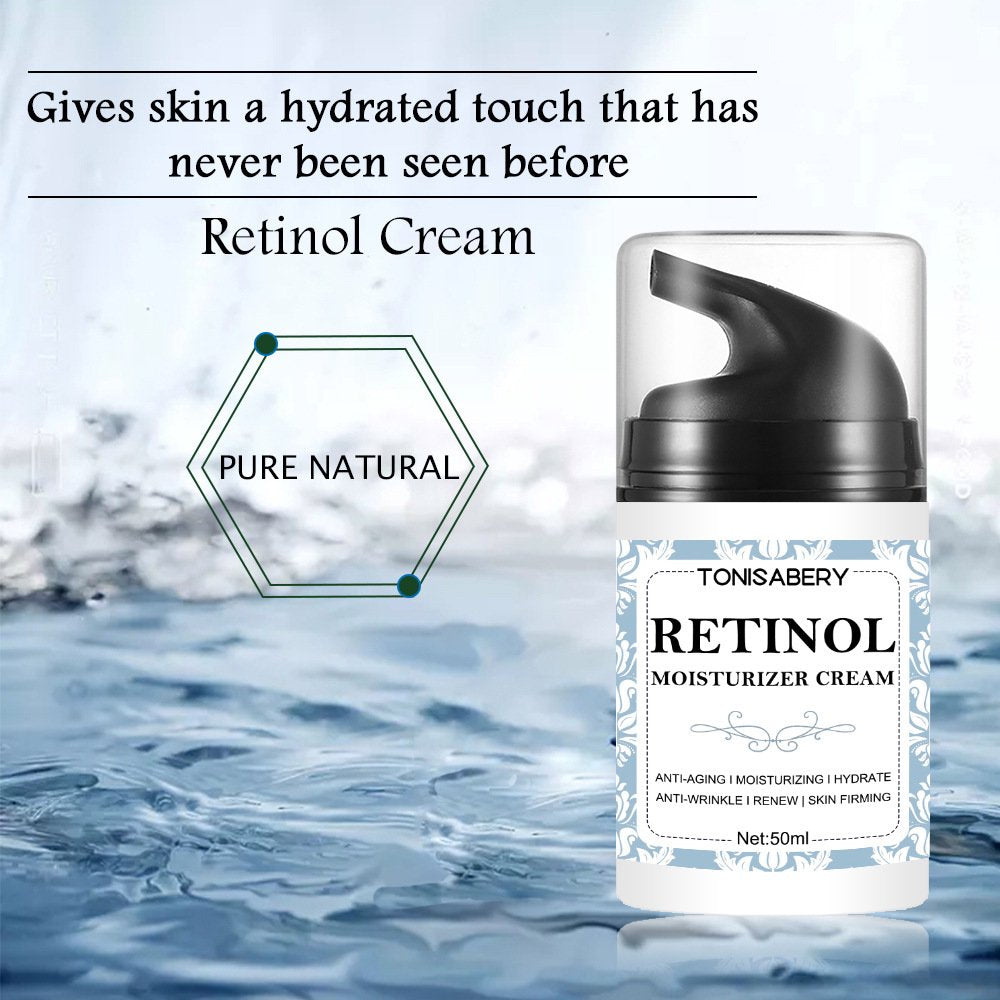 Premium Retinol Cream, Anti-Aging Moisturizer Cream 2.5% for Face and Eye Care, Anti-Wrinkle Essence with Hyaluronic Acid