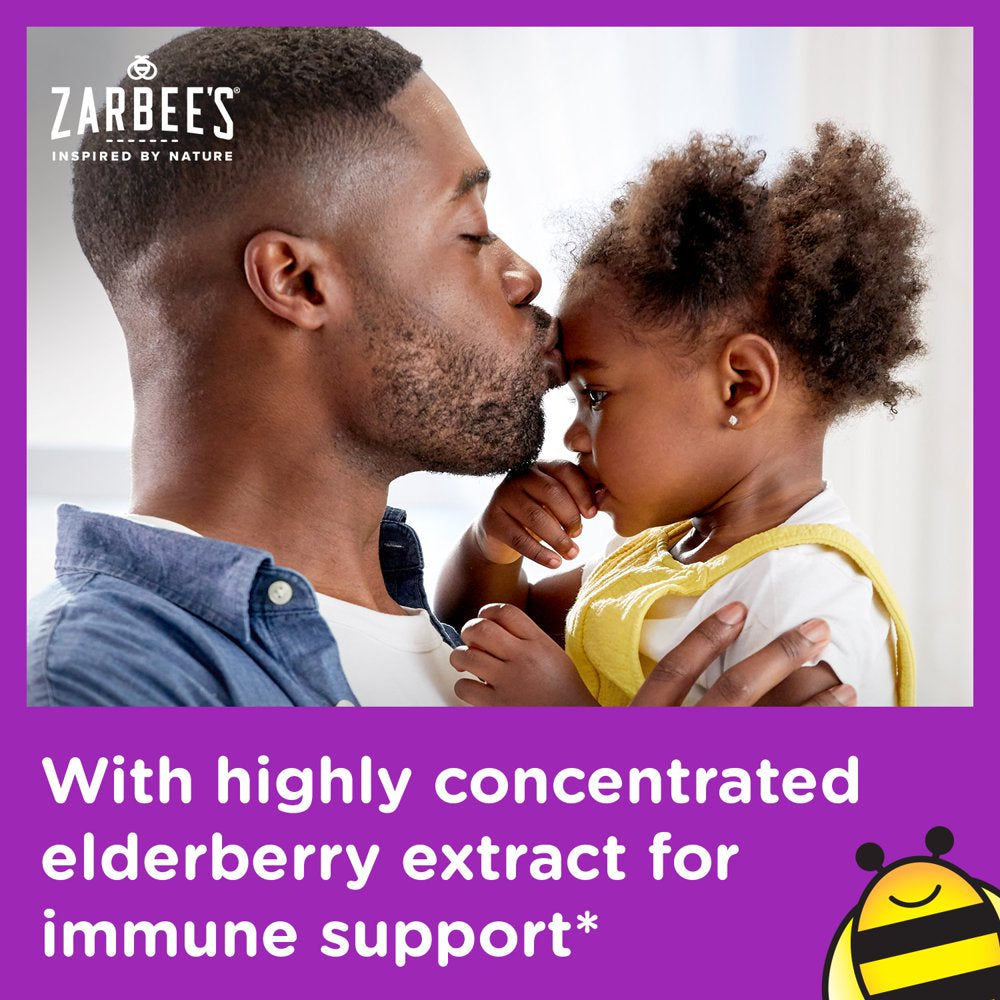 Zarbee'S Kids Daily Immune Support Syrup with Vitamin C & Zinc, 4 Fl Oz