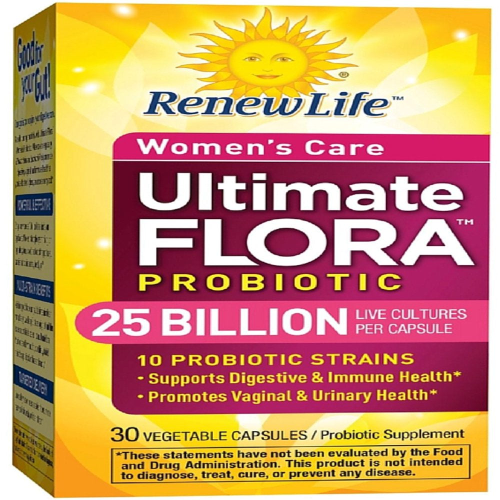 6 Pack - Renew Life Ultimate Flora Women'S Daily Probiotic Veggie Capsules 30 Ea