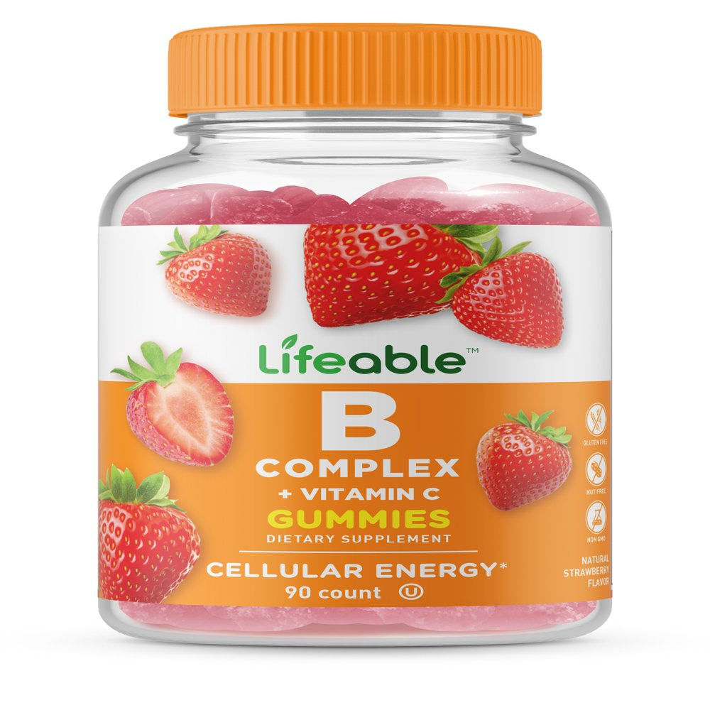 Lifeable Vitamin B Complex with Vitamin C - 90 Gummies