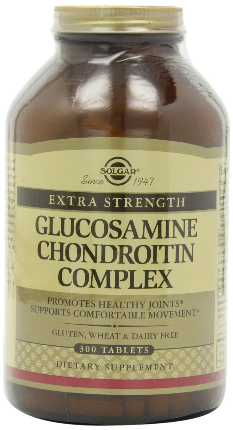 Solgar Extra Strength Glucosamine Chondroitin Complex Tablets, 300 Ct