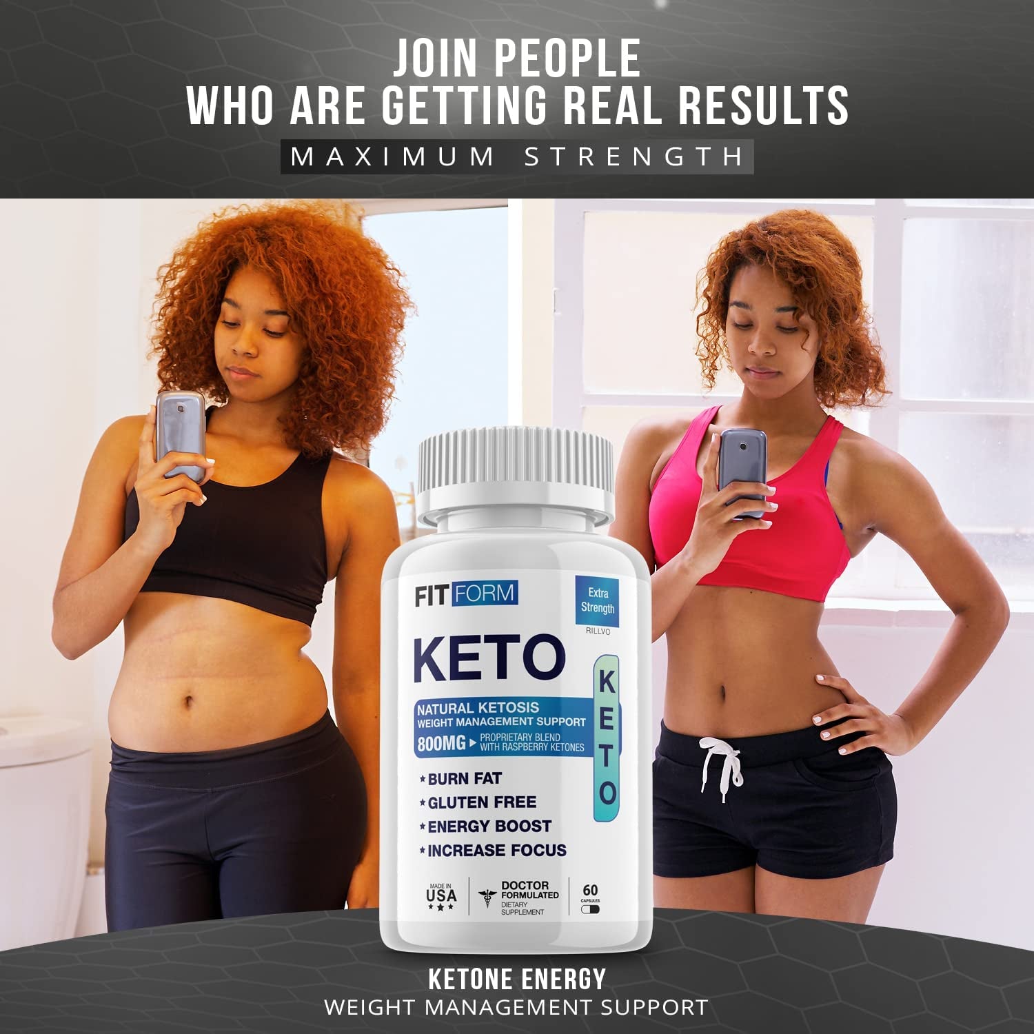 (2 Pack) Fit Form Keto Pills Advanced Ketogenic Formula (120 Capsules)