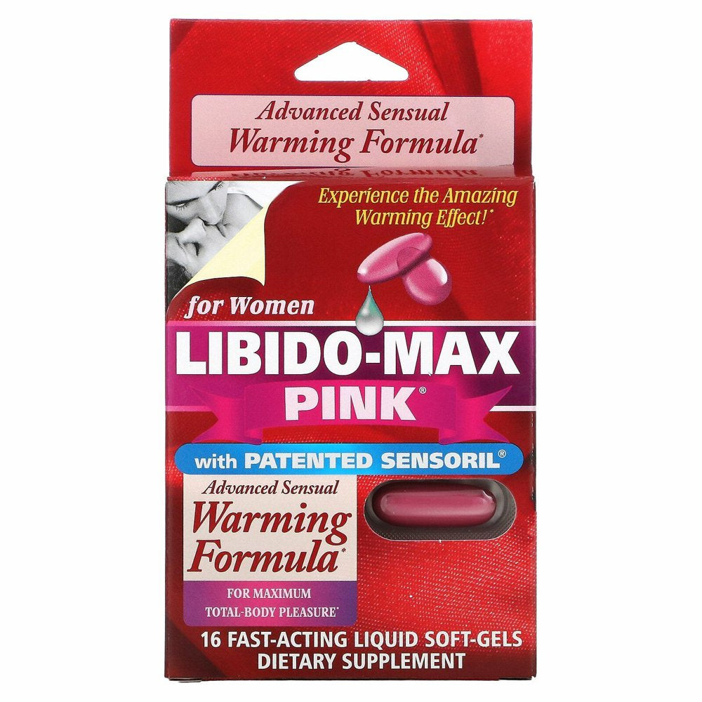 Libido-Max Pink, for Women, 16 Fast-Acting Liquid Soft-Gels